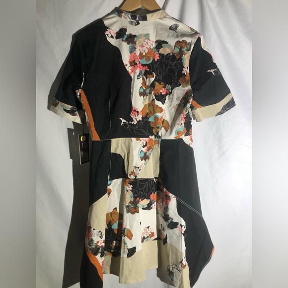 3.1 Phillip Lim for Target Asymmetrical Hem Mini Short Dress Floral Sz Med NWT - Picture 6 of 6